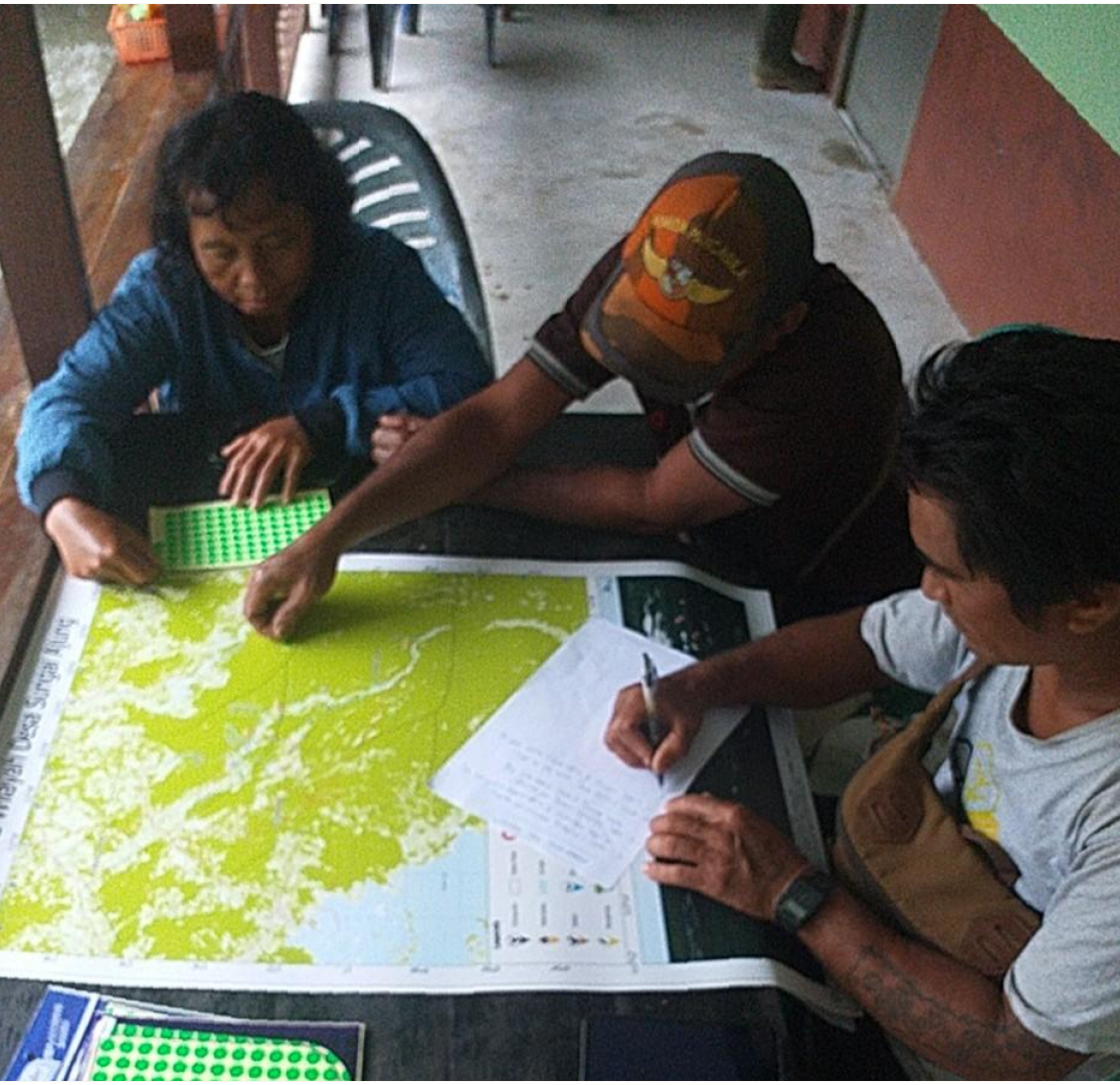 A screenshot of data from a survey