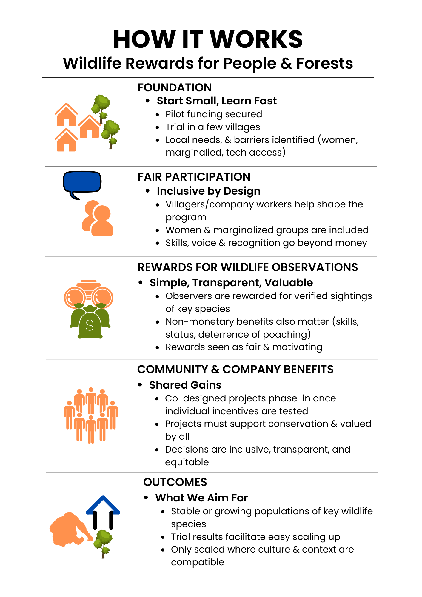 Diagram showing how LENS-A's process works